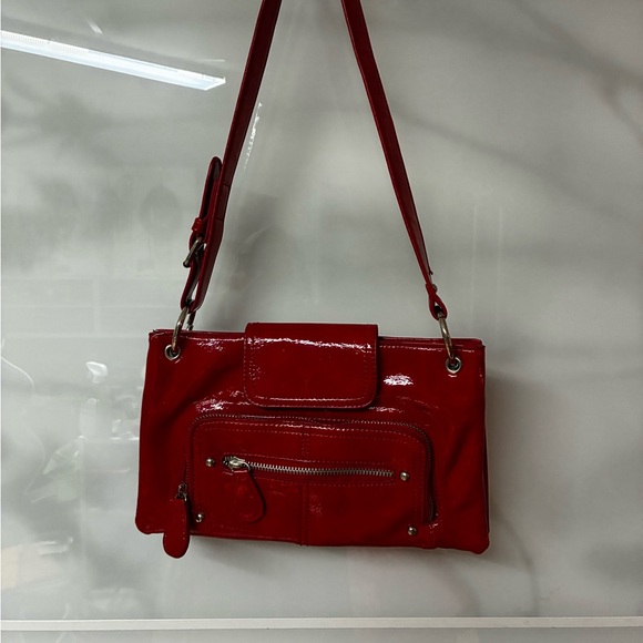 Naturalizer Red Shoulder Bag patent leather - Picture 9 of 11